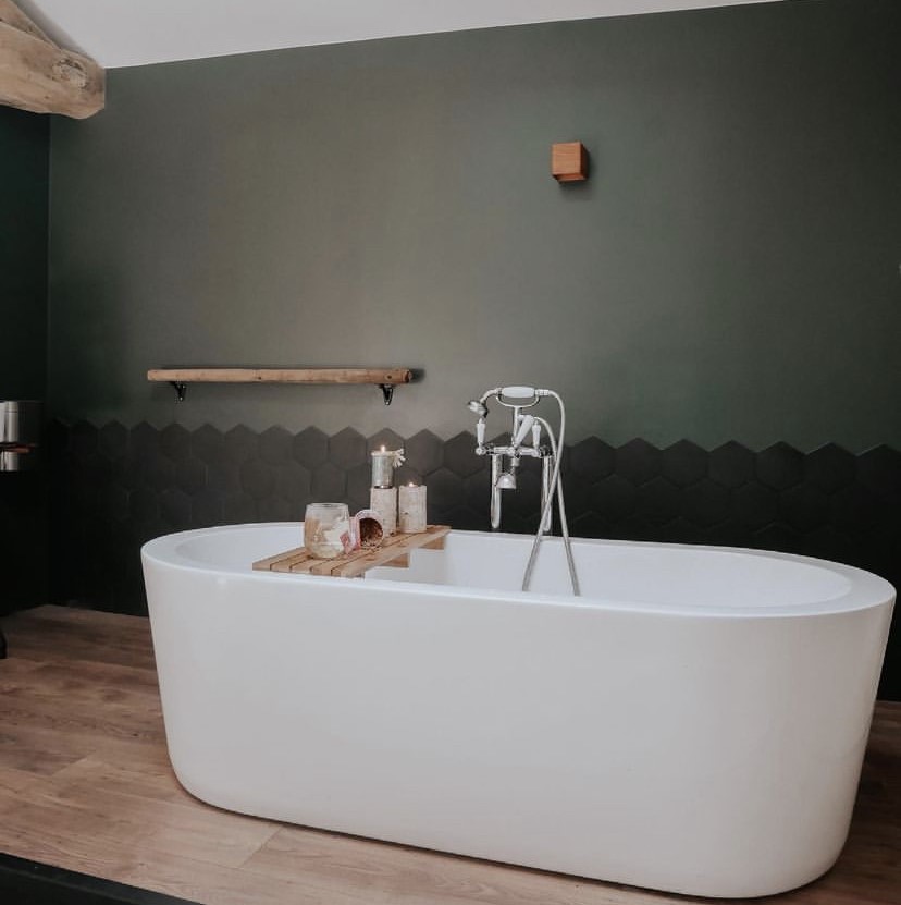 Une salle-de-bain vert Privilège moderne en peinture Tollens