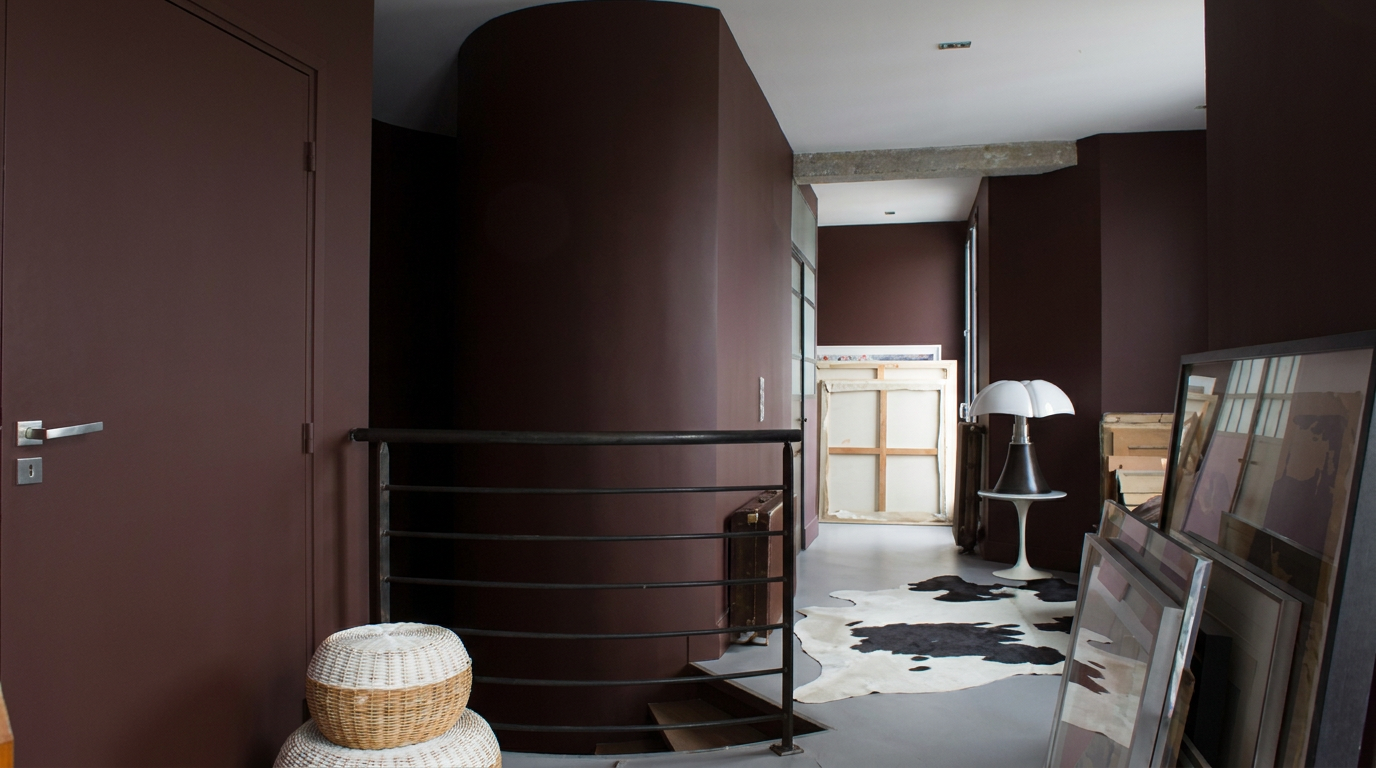 Couloir fonce TOLLENS rouge noir profond
