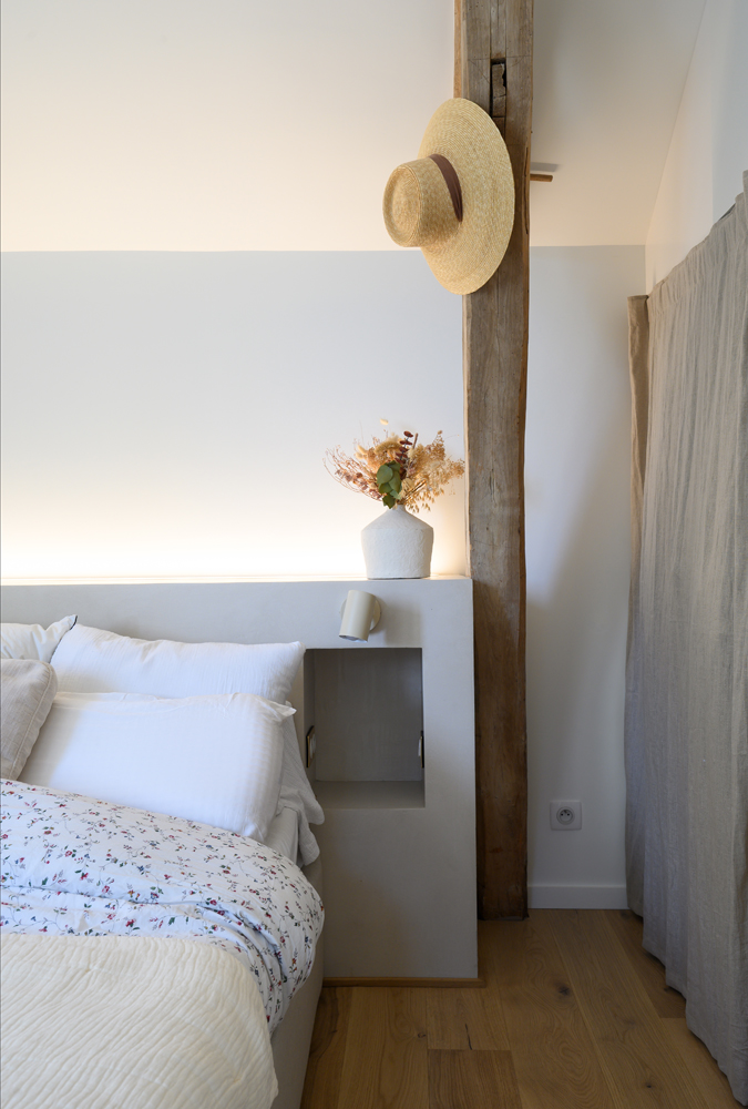 La maison de Juliette Katz en peinture Tollens : salon peinture blanche teinte Doigts de Fée Tollens