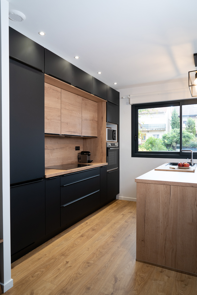 Peinture TOLLENS cuisine noir pour une ambiance moderne