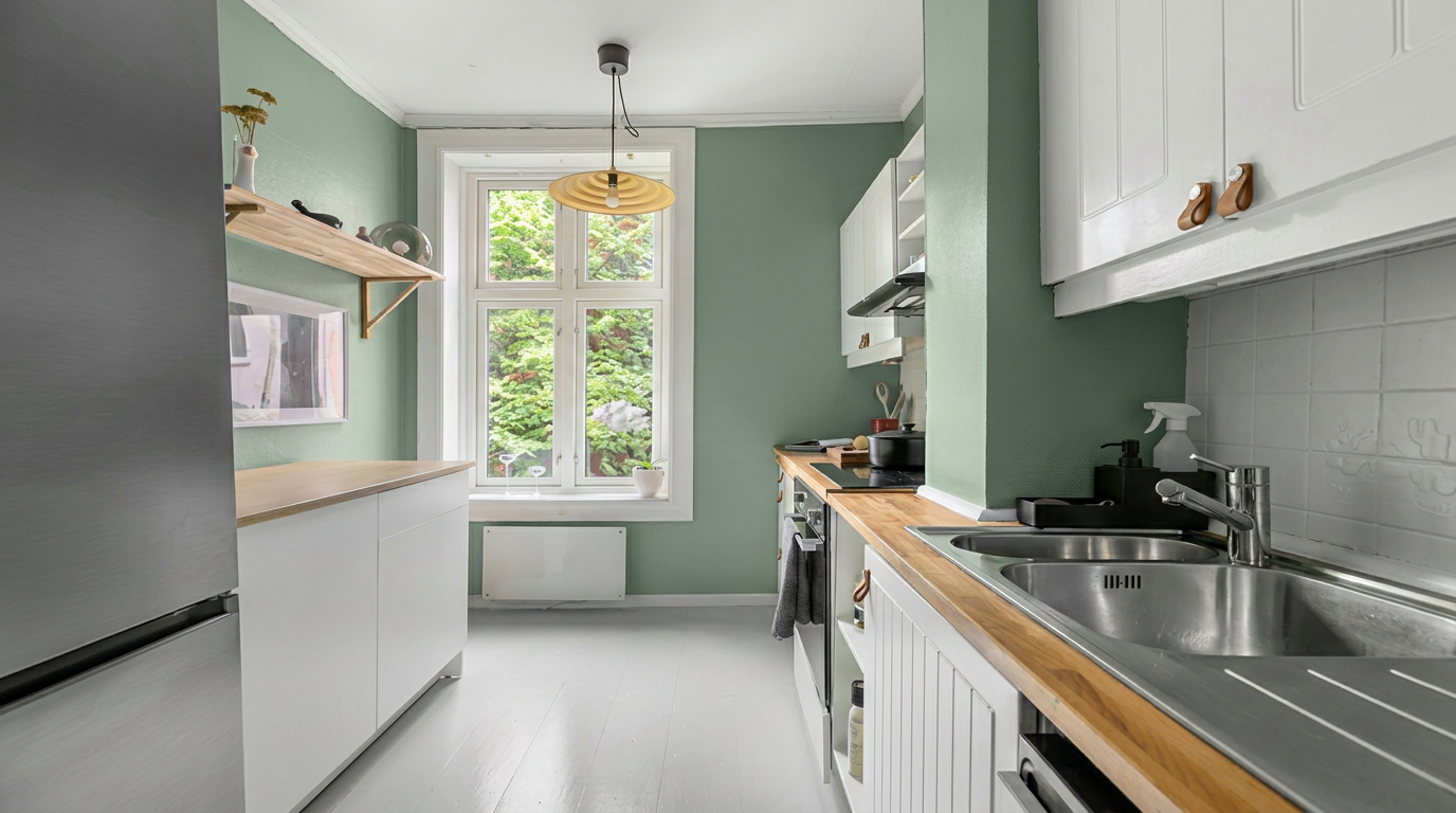 cuisine-fonctionnelle-appartement-couleurs-blanche-et-vert-eau-tollens