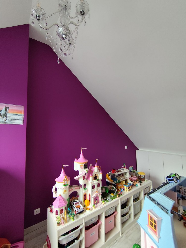 Peinture violette, peinture chambre enfant petite fille, peinture fushia, peinture Tollens