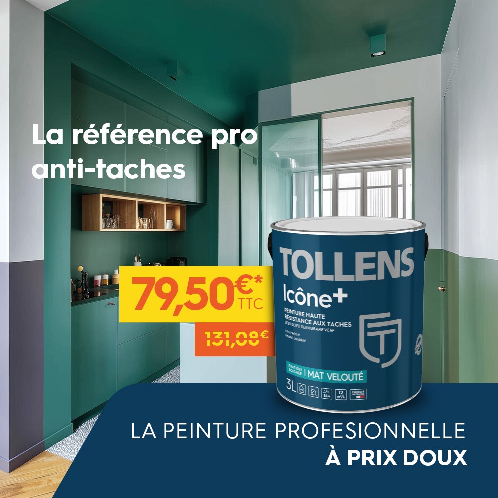 Promotion peinture Tollens Haute Resistance Taches