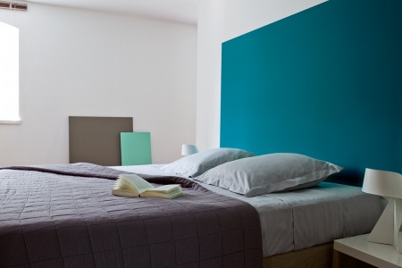 Chambre bleu Pantone, peinture Tollens, teinte Enamel Blue