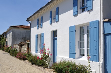 Façade maison France, Île de Ré, Oléron, Vendée, Charentes, nuanciers régionaux
