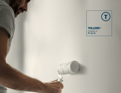 Peinture blanche, couleur peinture blanc color&eacute; Tollens, couleur blanc Fil de lin Tollens