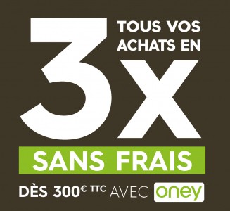 Payez vos peintures professionnelles en 3 x sans frais en magasin Tollens avec Oney