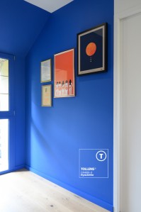 Peinture pallier bleu &eacute;lectrique, peinture bleu &eacute;lectrique, peinture bleu klein TOLLENS, peinture bleu majorelle TOLLENS
