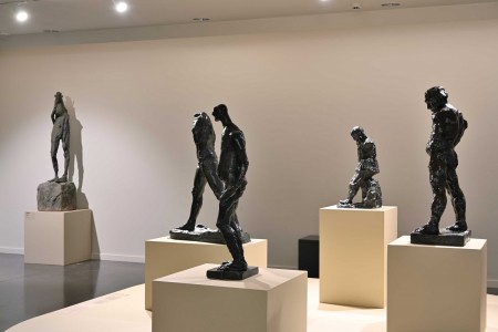 Photo de l'exposition Rodin Bourdelle - Corps à Corps réalisé avec de la peinture Tollens