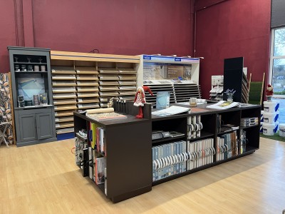 zolpan, peinture, showroom, papier peint, sol, decoration