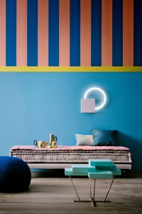 Tendance couleurs Tollens Jungle - Pièce à vivre, bleu, Living RCS Ph. Beppe Brancato styling Daria Pandolfi