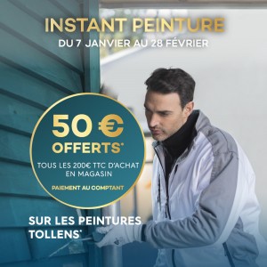 Promotion peinture Tollens pour les professionnels et les particuliers