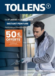 Promotion peinture TOLLENS et ZOLPAN pour les professionnels et les particuliers