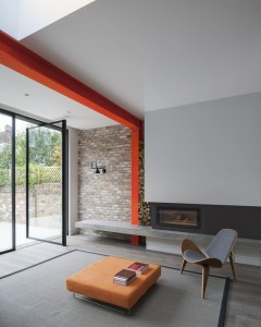 Tendance couleurs Tollens Equation - pièce à vivre, photo : Andy Matthews, Tigg Coll Architects