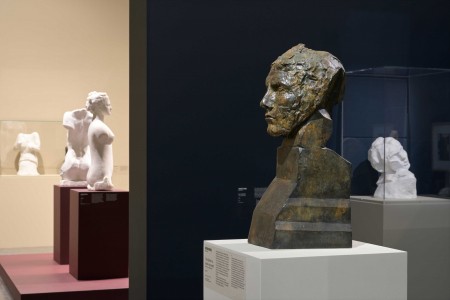 Photo de l'exposition Rodin Bourdelle - Corps à Corps réalisée avec de la peinture Tollens
