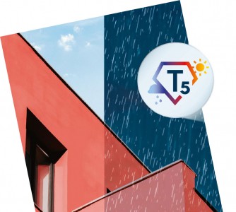Technologie T5 : peinture façade tous temps même pluie, application sur supports humides même condensants