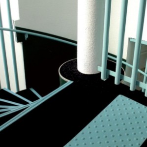 Accessibilité : Dalles podotactiles blanches pour escalier - Tollens