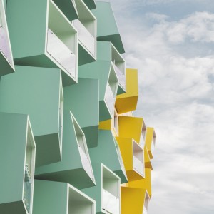 Tendance couleurs Tollens Digitality - inspiration extérieur, façade colorée, photo : Matthias Heiderich