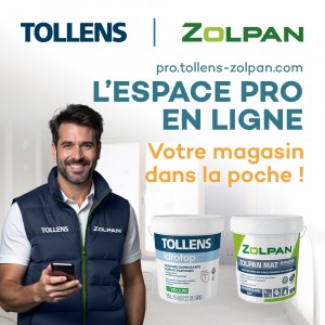 Espace Pro en ligne Tollens Zolpan pour voir ses prix, les stocks des magasins, télécharger ses factures