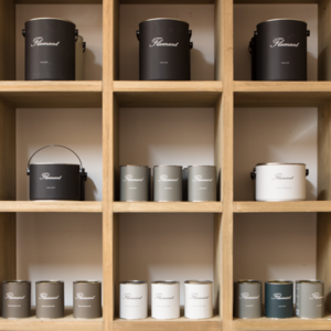 Pack pot peinture Flamant by Tollens, meuble showroom magasin Tollens