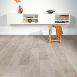 Sols stratifié Déco de la gamme Vitality Style, chêne gris montagne, pour pièces à vivre - Tollens