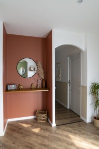 Peinture couloir moderne &eacute;troit gr&egrave;ge beige, TOLLENS