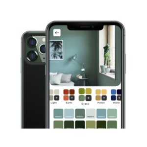 Cromology, l'Application, capture téléphone, réalité augmentée, choix couleurs peinture
