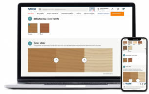 Simulateur de teintes bois, couleurs lasure bois, couleurs saturateur bois, Tollens