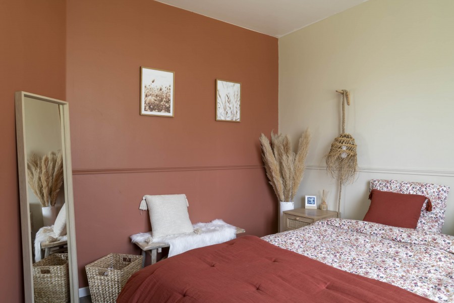 Couleur peinture chambre terracotta, Tollens chez Julie_home40