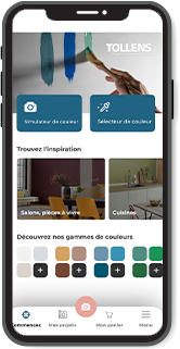 Application mobile Tollens Simulateur Couleurs peinture 3D