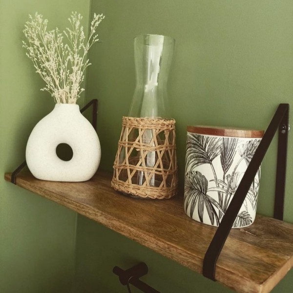 Vert kaki cuisine, peinture verte cuisine, couleur Herbacé Tollens, crédit photo : jenn_passiondeco sur Instagram