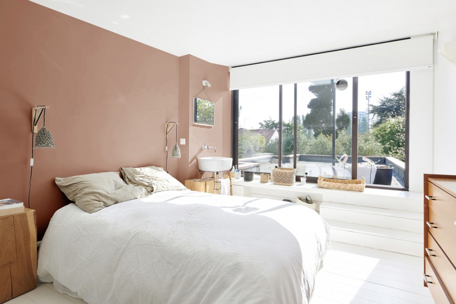 Peinture chambre marron Tollens, couleur de l'année Pantone 2025 Mocha Mousse