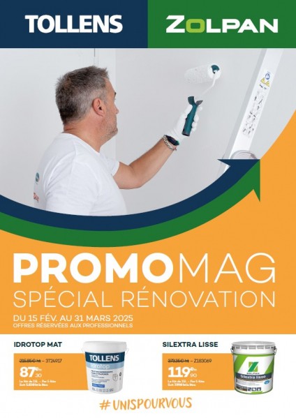 Promotion peinture Tollens Zolpan pour les professionnels