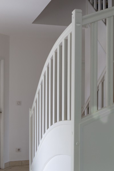 Peinture rambarde escalier bois Tollens