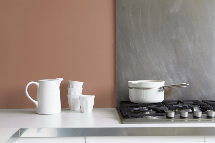 Peinture cuisine marron Tollens, couleur de l'année Pantone 2025 Mocha Mousse