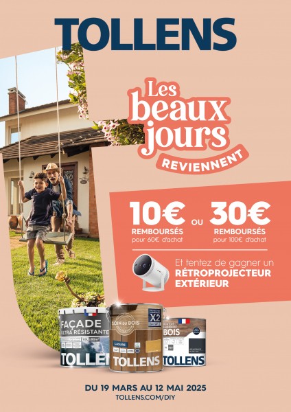 Promotion peinture Tollens chez Castorama